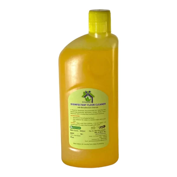 Domesky Disinfectant Surface & Floor Cleaner Liquid, Citrus - 500 ml | Kills 99.9% Germs - Image 3