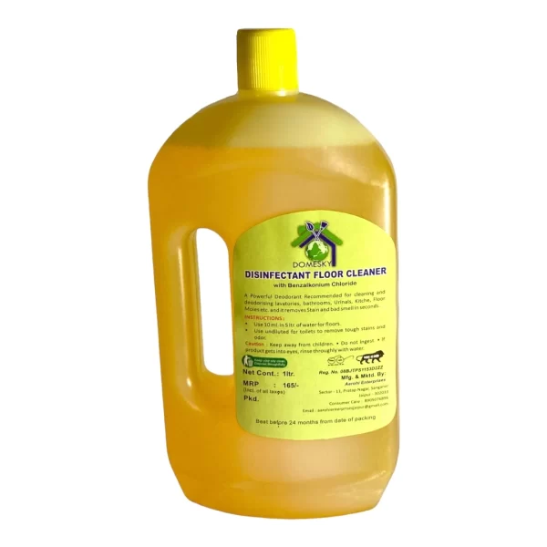 Domesky Disinfectant Surface & Floor Cleaner Liquid, Citrus - 1l | Kills 99.9% Germs - Image 5