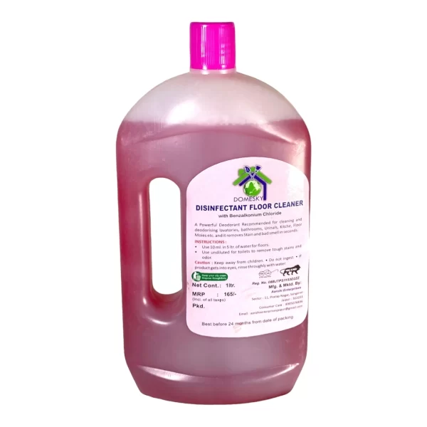 Domesky Disinfectant Surface & Floor Cleaner Liquid, Citrus - 1l | Kills 99.9% Germs - Image 3