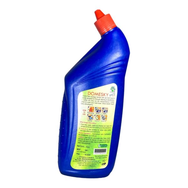 Domesky Disinfectant Toilet Cleaner Liquid, 1 Litre | Thick Toilet Cleaning Acid Suitable for Toilet Bowls - Image 2